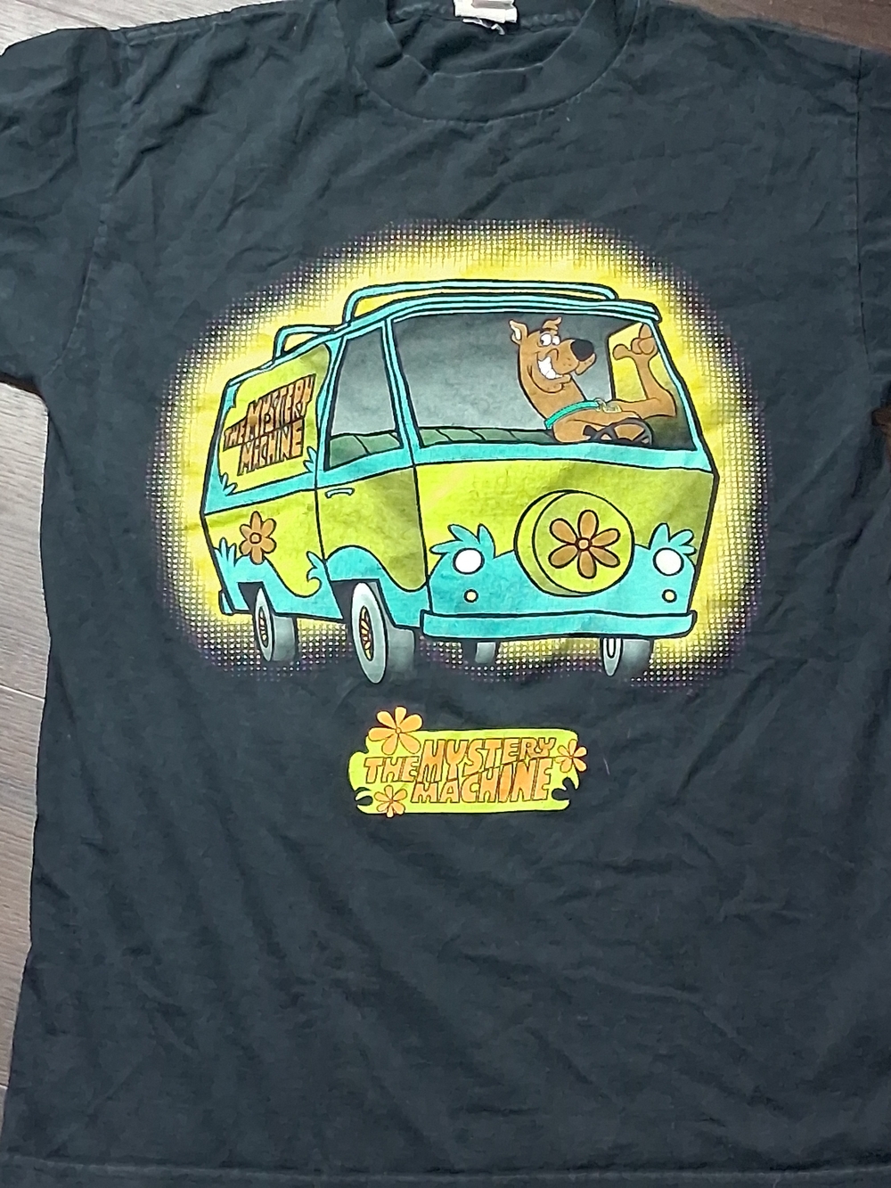 Vintage 1998 Scooby-Doo Mystery Machine Graphic Tee - Black